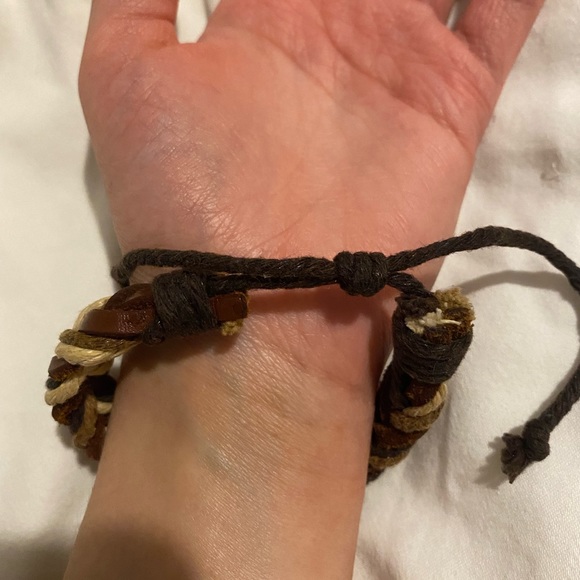 Woven Tie-Up Bracelet - Picture 3 of 3